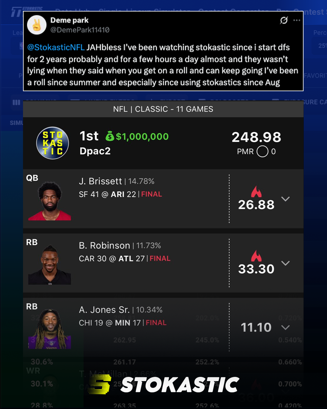 Player testimonial 1