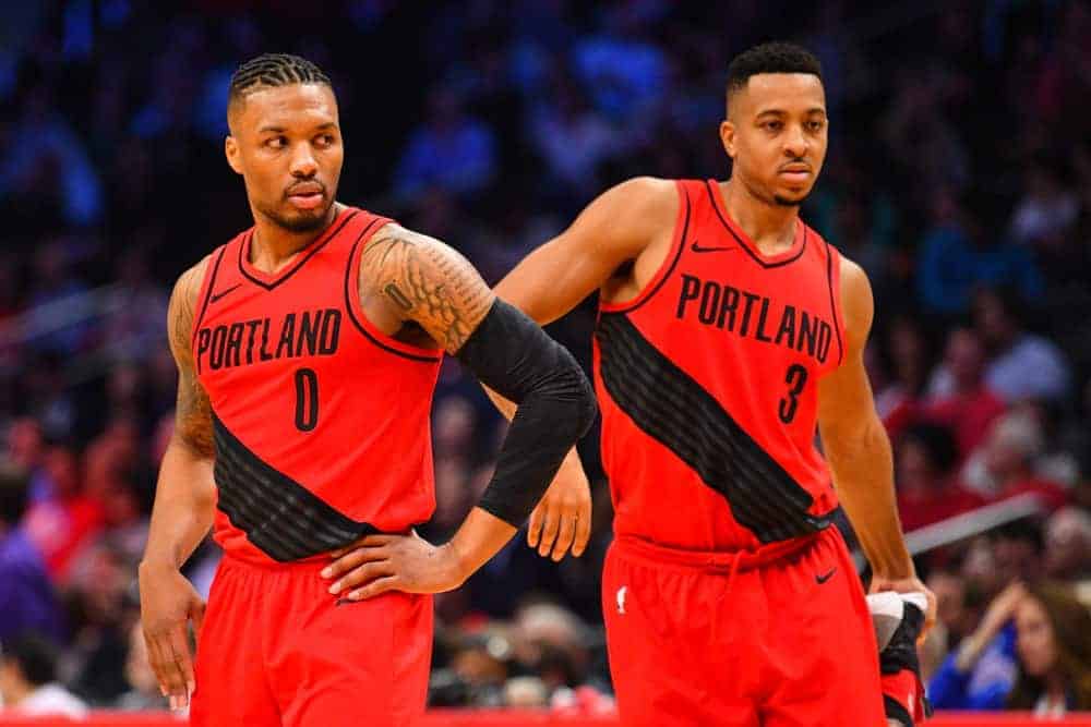 NBA betting picks best bets player props today tonight free expert basketball betting advice tips strategy ROI moneyline parlays over/under CJ McCollum Trail Blazers