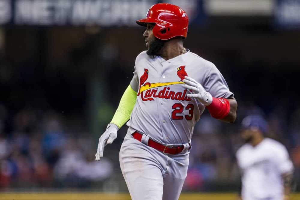 FantasyDraft DFS MLB picks like Marcell Ozuna for September 19 MLB DFS based on projections and ownership from the number 1 DFS player.