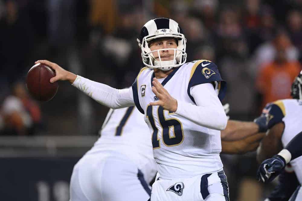 The Awesemo NFL Week 17 Injury Report Provides NFL DFS injuries updates for fantasy football Lineups on Draftkings + FanDuel | Jared Goff