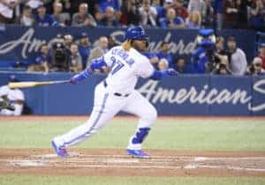 Yahoo DFS MLB picks like Vlad Guerrero Jr. for September 19 MLB DFS based on projections and ownership from the number 1 DFS player.
