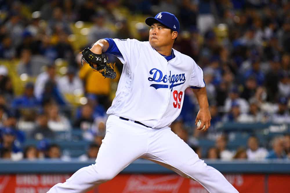 Yahoo DFS MLB picks like Hyun-jin Ryu for September 4 MLB DFS based on projections and ownership from the number 1 DFS player.