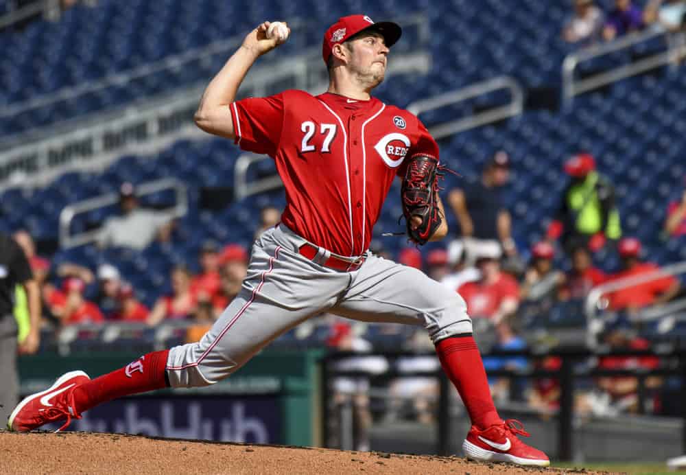 DraftKings & FanDuel Daily Fantasy Baseball picks and top starting pitchers for Tuesday April 13 based on Awesemo's expert projections featuring Trevor Bauer and Stephen Strasburg