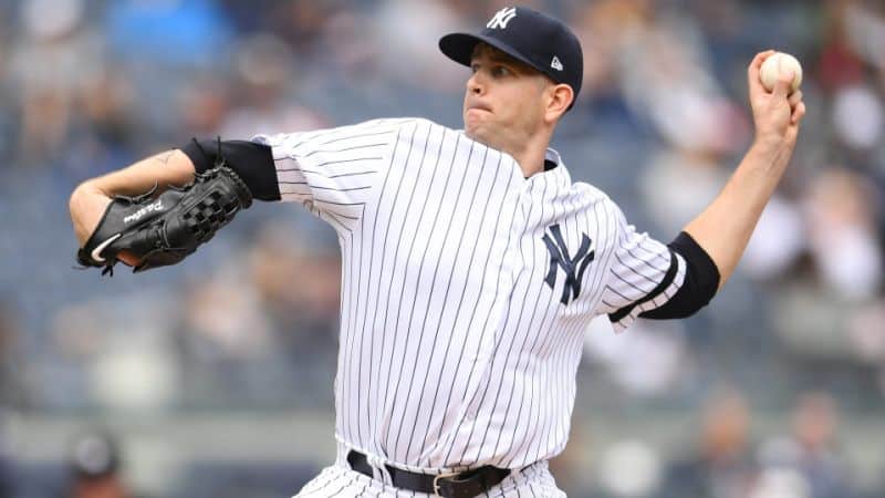 Yahoo DFS MLB picks like James Paxton for October 4 MLB DFS based on projections and ownership from the number 1 DFS player.