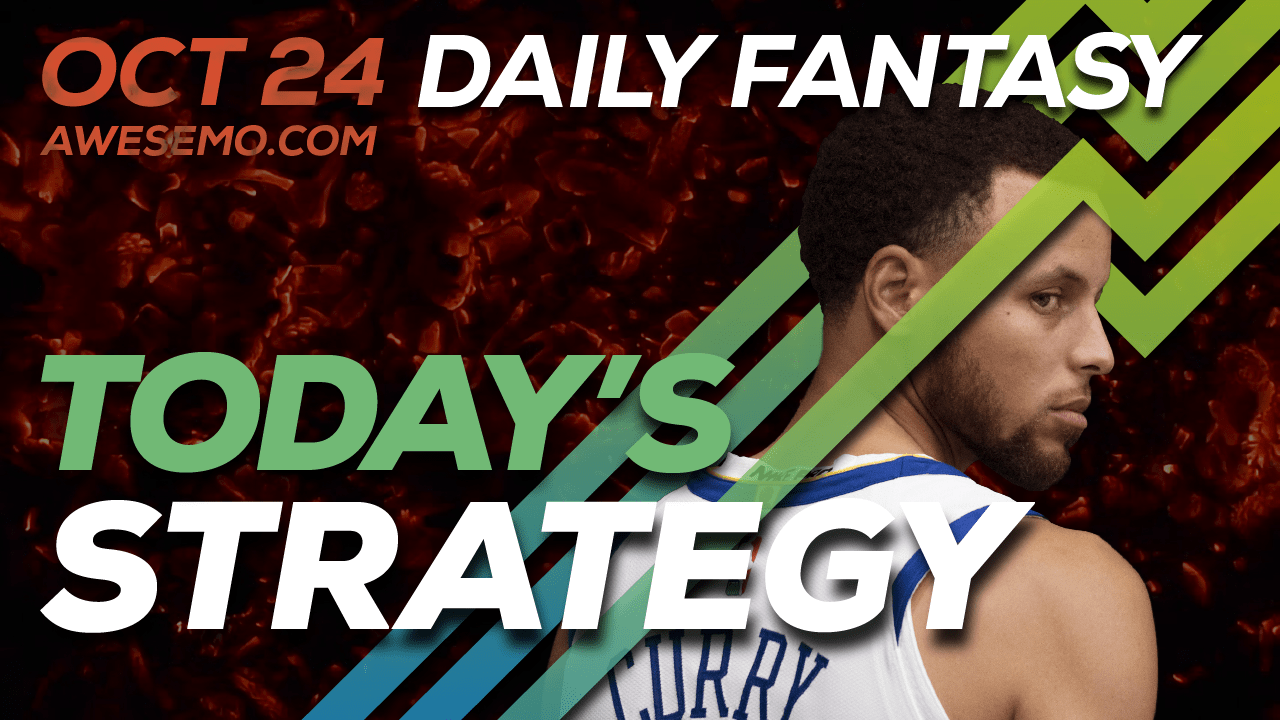 FREE Awesemo YouTube NBA DFS picks & content for daily fantasy lineups on DraftKings + FanDuel including Steph Curry and more!