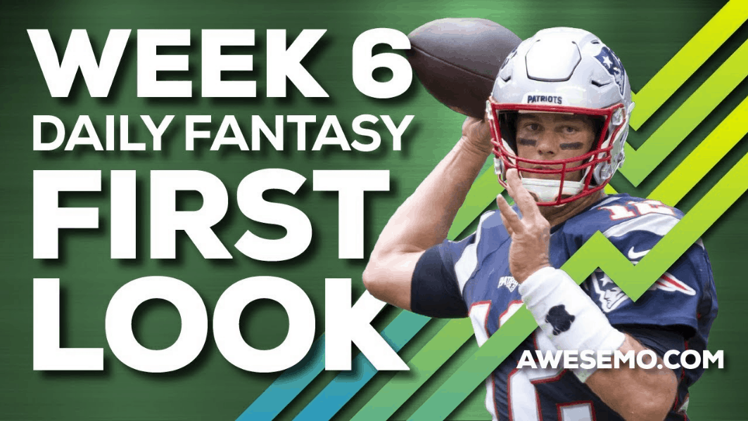 Loughy and Sal Vetri give out Week 6 NFL DFS Picks & go over the salaries on DraftKings, FanDuel and Yahoo for your Fantasy Football Lineups.