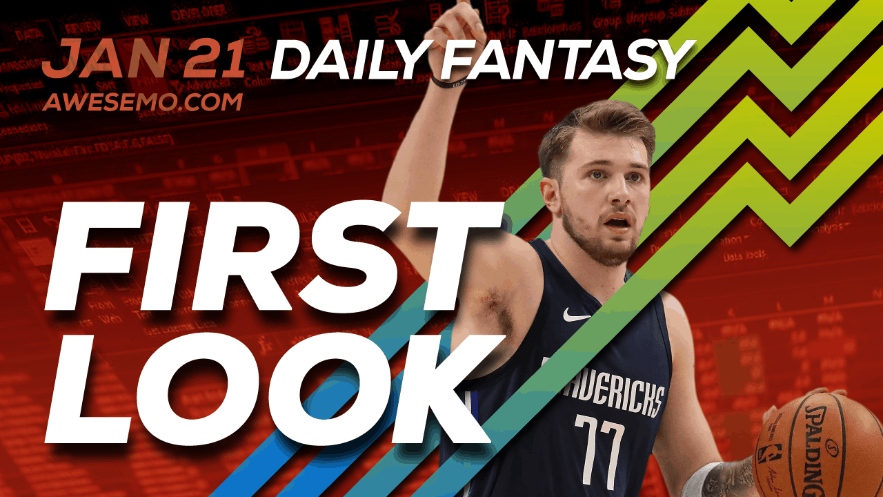 FREE Awesemo YouTube NBA DFS picks & content for daily fantasy lineups on DraftKings + FanDuel with Luka Doncic, Kawhi Leonard