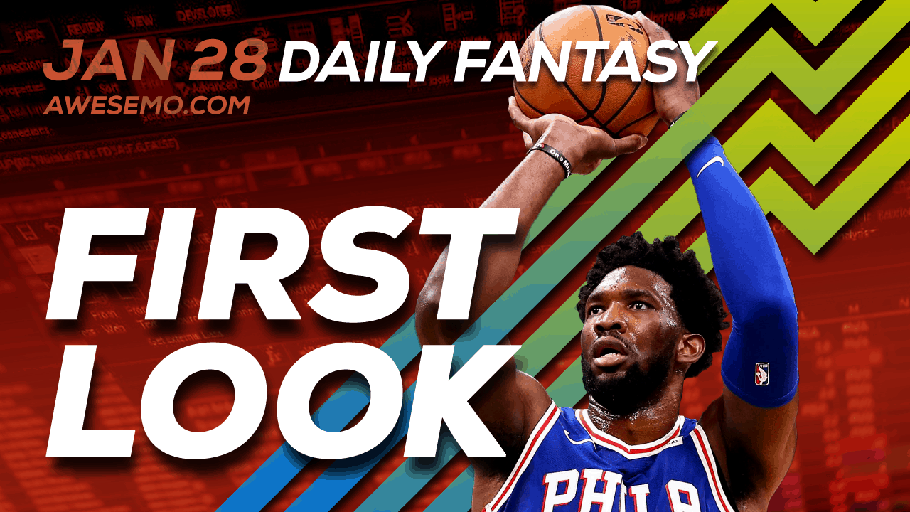 FREE Awesemo YouTube NBA DFS picks & content for daily fantasy lineups on DraftKings + FanDuel with Joel Embiid, Luka Doncic