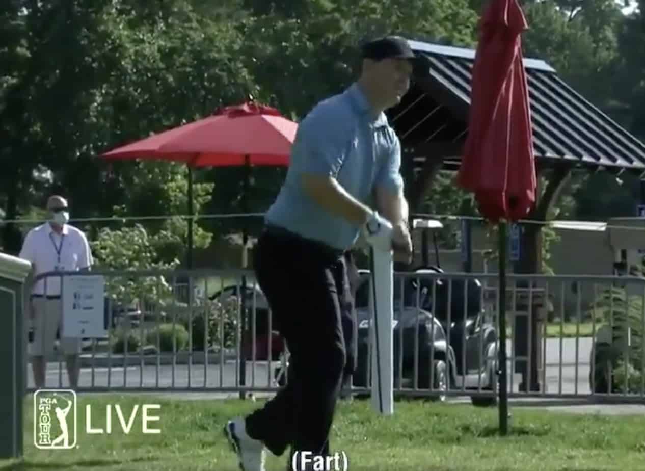 Ian Poulter is making waves after ripping the world's biggest fart while mic'd up during one of his rounds at the Travelers Championship.
