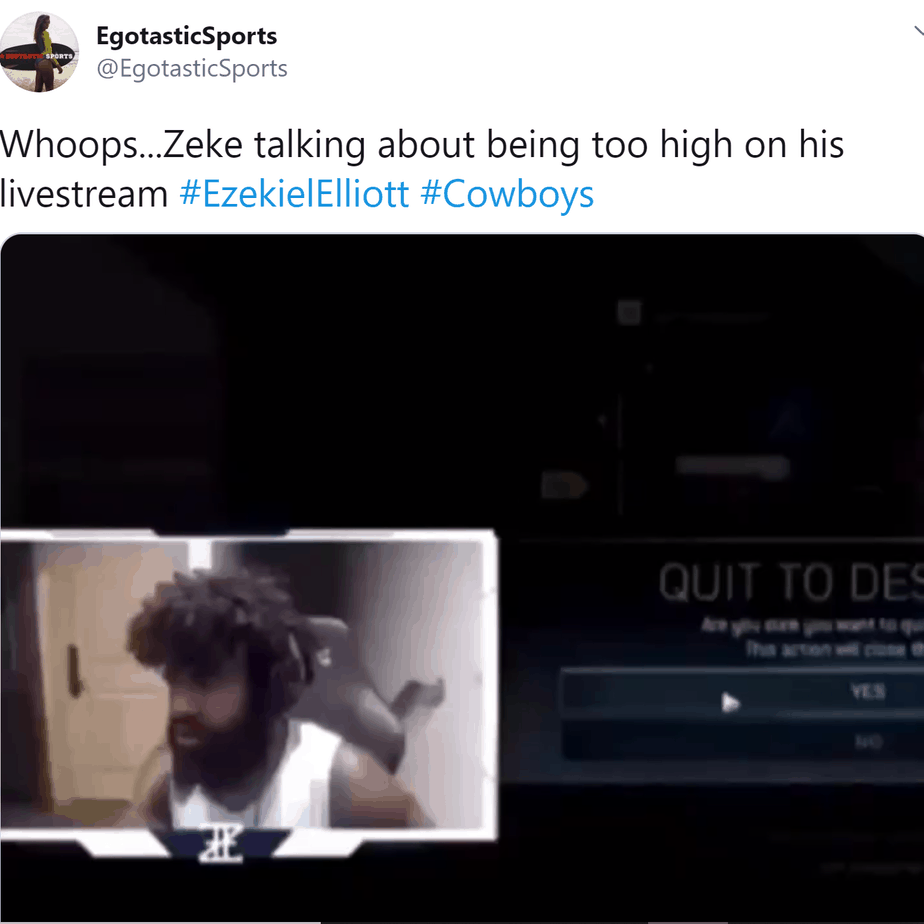 Dallas Cowboys' Ezekiel Elliott on hot mic saying he was "low-key faded." Stoned or drunk debate & S.I. lawsuit threats follow.