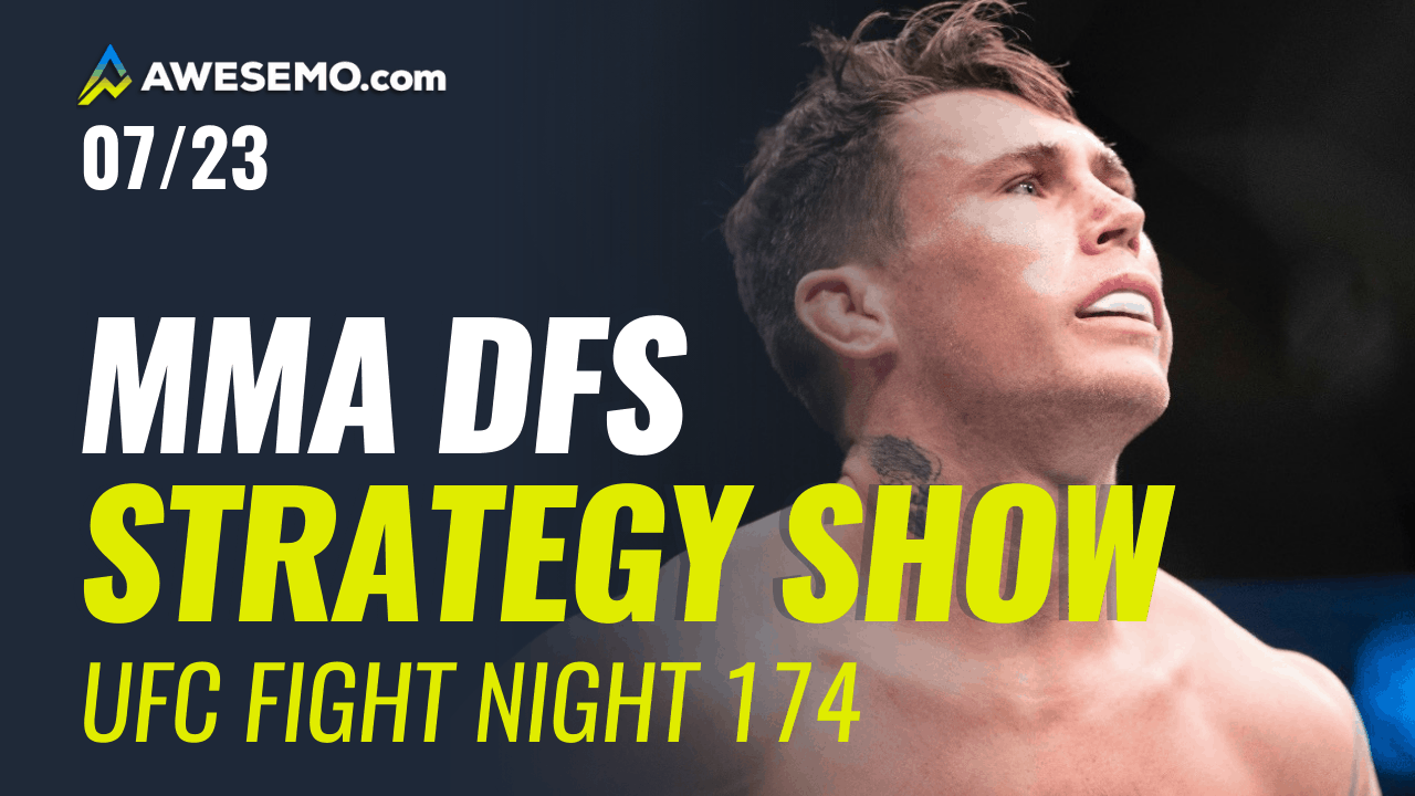 The MMA DFS Strategy Show for UFC Fight Night 174 with some of the top UFC DFS picks for your DraftKings, FanDuel & SuperDraft lineups.