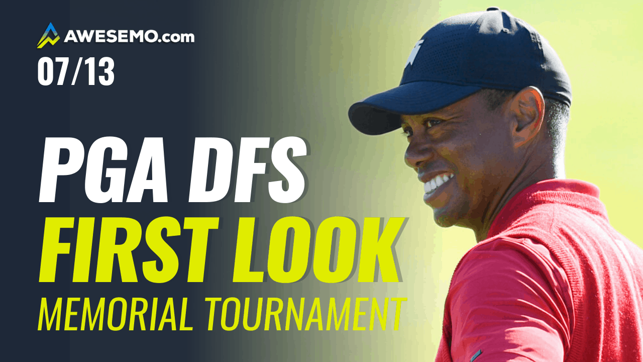 The PGA DFS First Look with Jason Rouslin, Sal Vetri & Geoff Ulrich previewing The Memorial for DraftKings & FanDuel + best bets! Tiger Woods