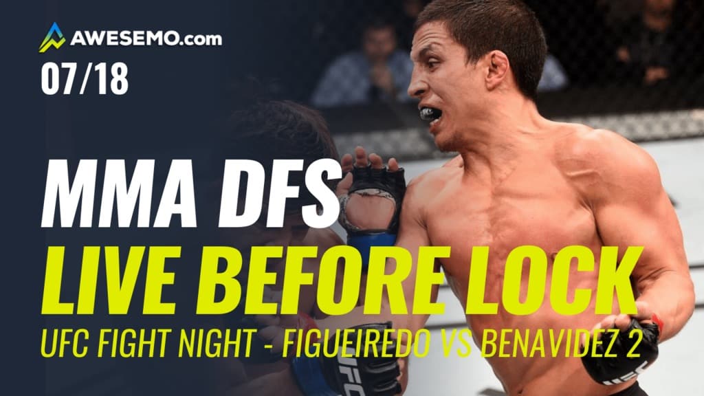 The MMA DFS Live Before Lock Show for UFC Fight Night: Figueiredo vs Benavidez 2. Top UFC DFS picks for lineups on DraftKings + FanDuel.