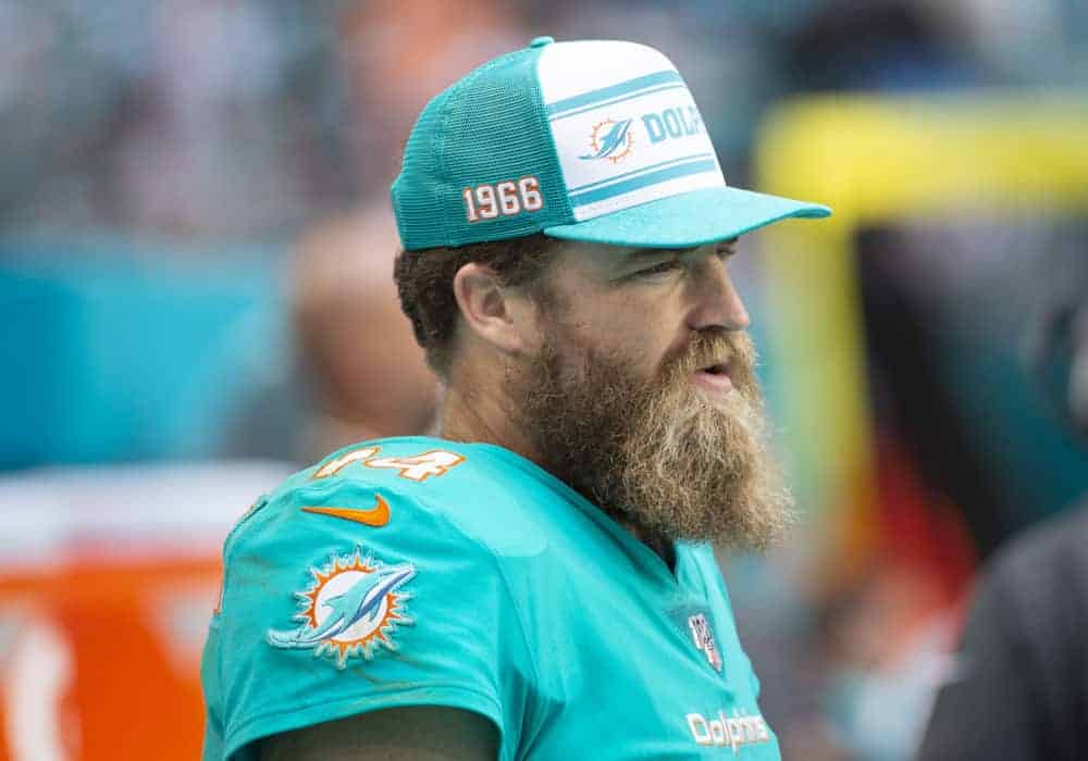 Ryan Fitzpatrick and the Miami Dolphins were reportedly the subject of the "that motherf-ker" comments made by Tom Brady prior to the season