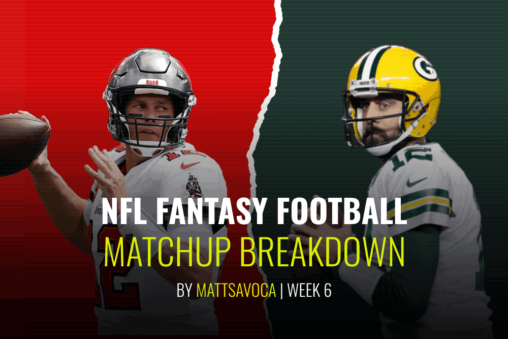 Week 6 NFL daily fantasy football matchups breakdowns. Matt Savoca gives in depth analysis of every game for fantasy & NFL DFS slates.