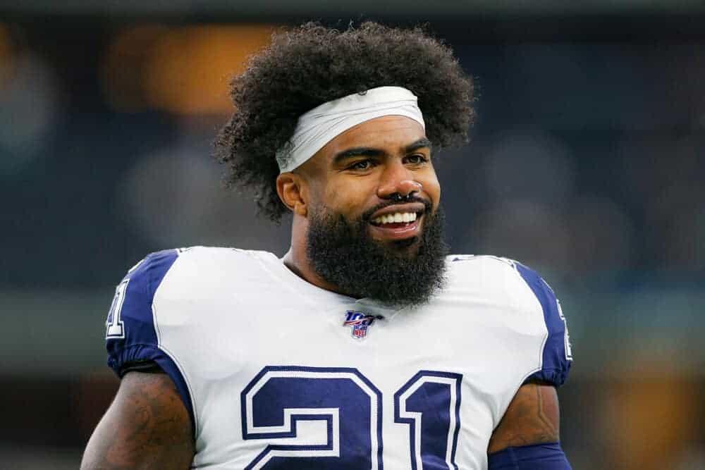 NFL player props best bets betting picks today tonight Week 13 Thursday Night Football Cowboys vs. Saints odds lines predictions projections ROI optimal moneyline parlays Ezekiel Elliott Dak Prescott over/under rushing passing touchdowns yards receptions how to bet football