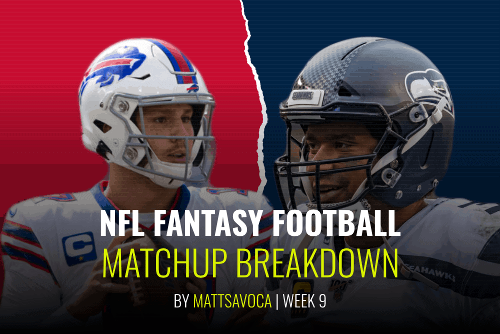 Matt Savoca's game-by-game breakdowns of the Week 9 daily fantasy football slate for NFL DFS lineups on DraftKings + FanDuel + Yahoo.
