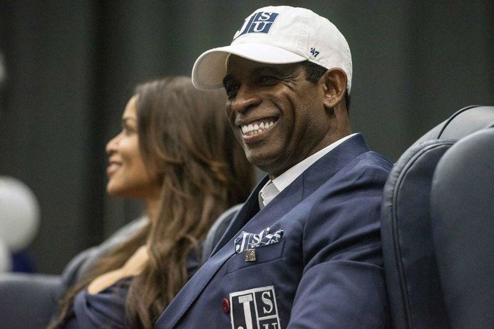 Jackson State head coach Deion Sanders spoke out against the report that he stormed out of SWAC Media Day after being called by his first name