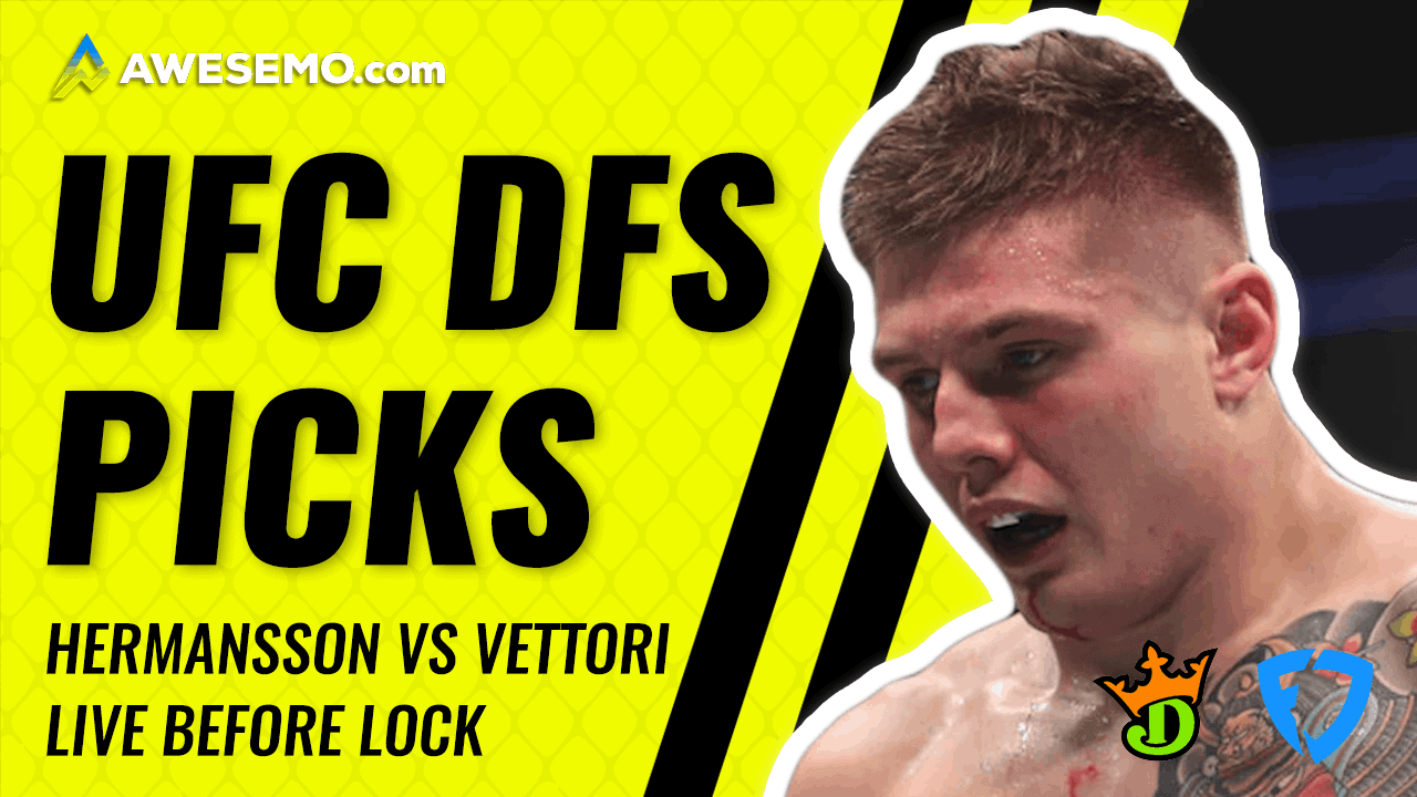 UFC DFS picks Hermansson vs Vettori MMA DFS Vegas 16 DraftKings and FanDuel