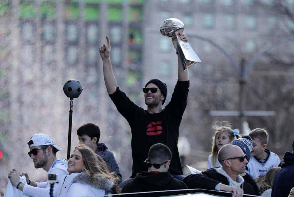 Tom Brady took to social media to offer some hilarious advice to Matthew Stafford during the Championship Parade on Wednesday afternoon