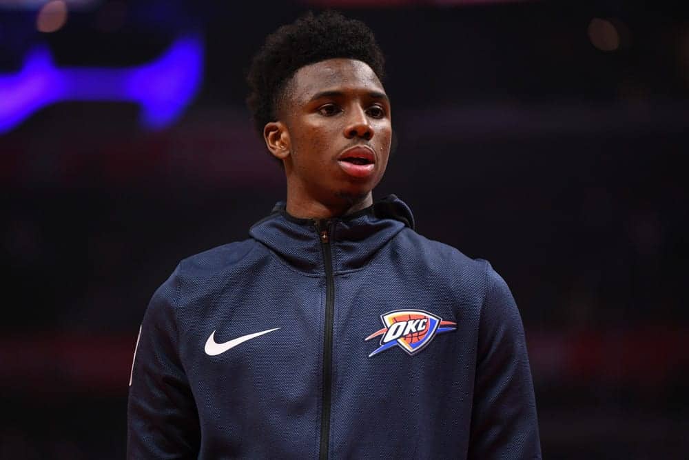 Zach Brunner utilizes the Awesemo Boom/Bust Tool for NBA Fantasy projections for DraftKings and FanDuel lineups tonight with Hamidou Diallo.
