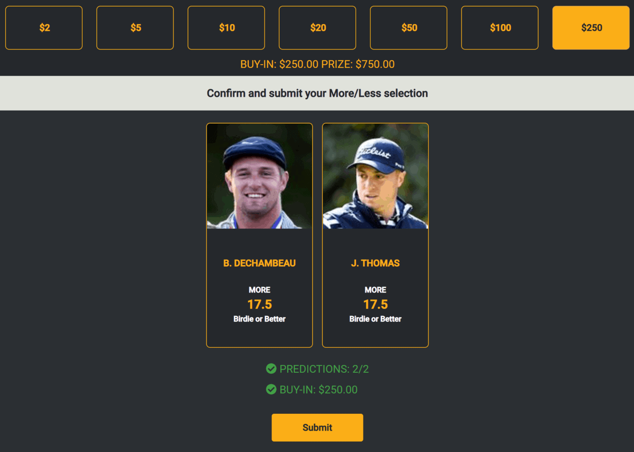 Monkey Knife Fight Prop bets daily fantasy The Masters PGA DFS 