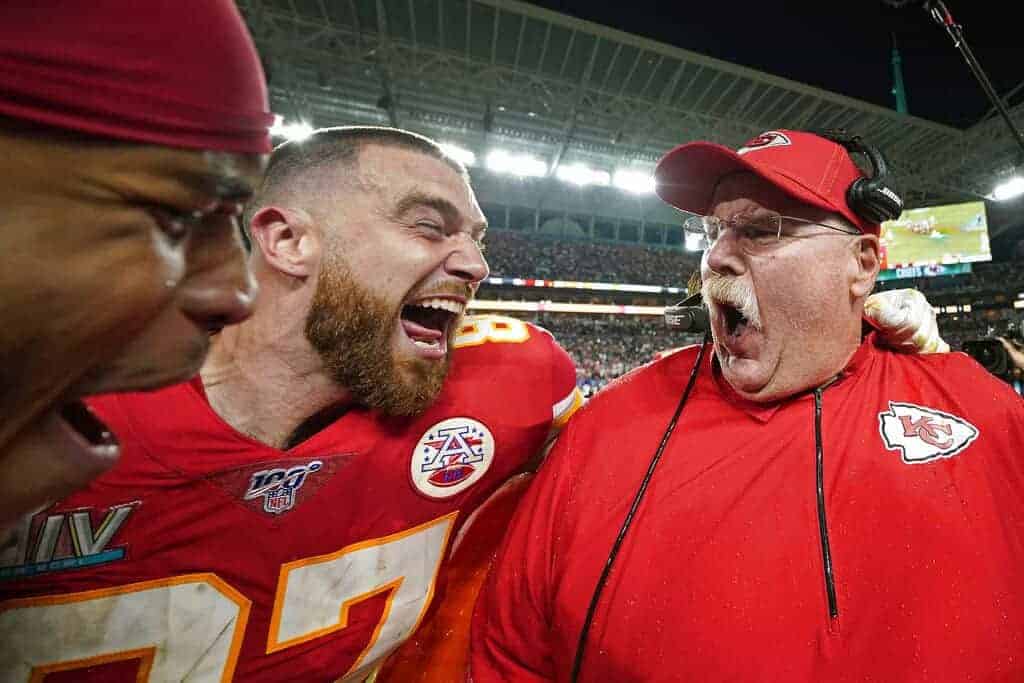 Let's look at the top NFL DFS tight end picks and fades for Week 3 of the 2023 season. Our DFS projections favor Travis Kelce...