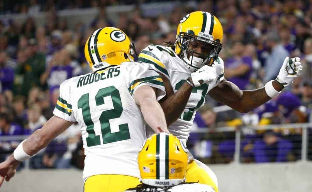 Aaron Rodgers + Davante Adams NFL Player Props Tonight: Vikings vs. Packers Sunday Night Football