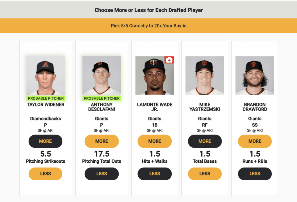 Free expert fantasy baseball MLB DFS Yahoo rankings Monkey Knife Fight MKF picks projections predictions las vegas betting odds lines today prop bets over/under parlays
