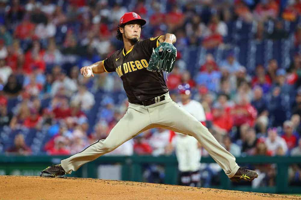 Tonight's MLB DFS picks, top stacks and pitchers on DraftKings and FanDuel include MLB DFS predictions SP1s Yu Darvish + Zac Gallen...