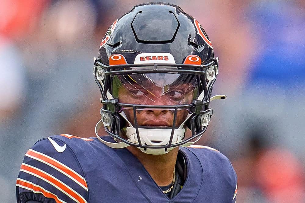 NFL DFS Picks & First Look: Fade Justin Fields at Your Own Risk