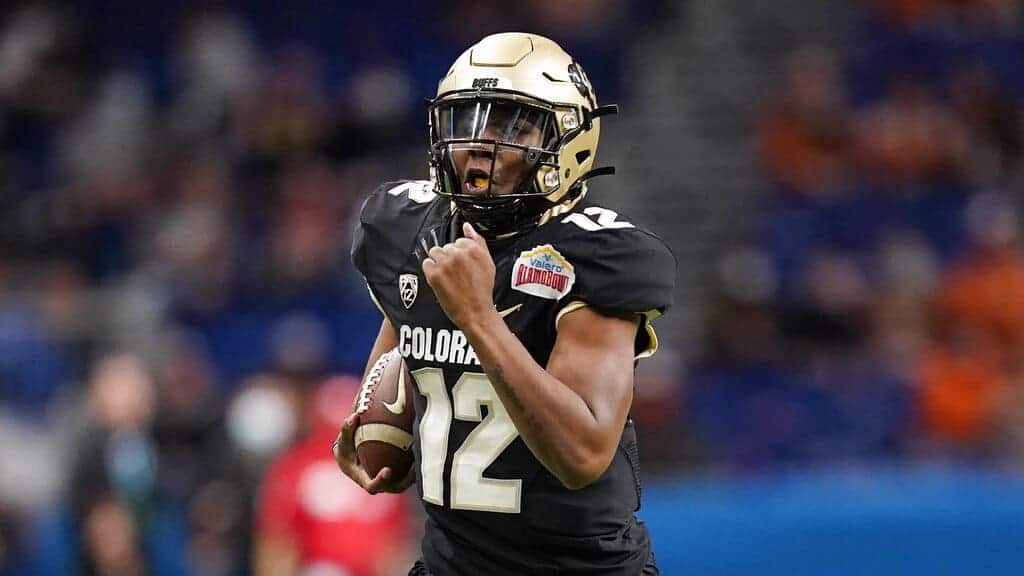 FanDuel College Football CFB DFS Picks cheat sheet free expert projections optimal lineup optimizer tips advice strategy WEek 1 Friday September 3 2021 Colorado Brendon Lewis