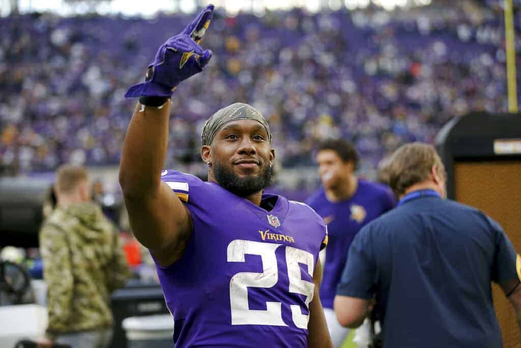 Yahoo NFL DFS Picks lineup optimizer today tonight Week 16 fantasy football advice tips strategy lineup rankings Alexander Mattison projections free expert cheat sheet Alexander Mattison Vikings RB