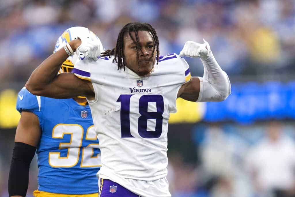 Let's look at the top NFL DFS wide receiver picks and fades for Week 3 of the 2023 season. Our DFS projections think Justin Jefferson...