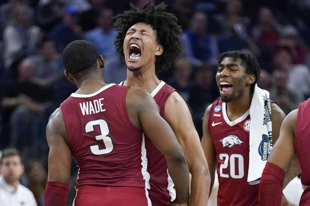 Free expert college basketball picks today NCAAB best predictions, bets player props March Madness Elite 8 Arkansas vs. Duke Tonight