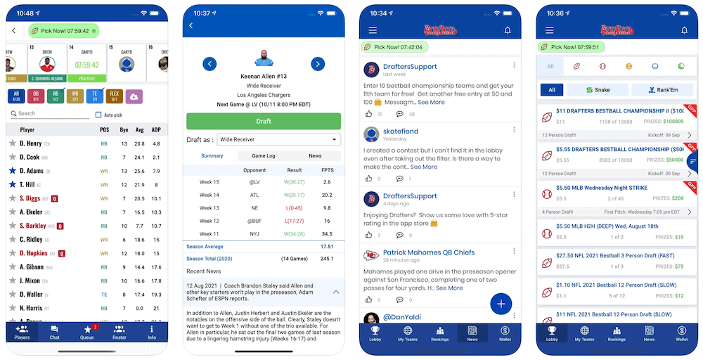 drafters fantasy app